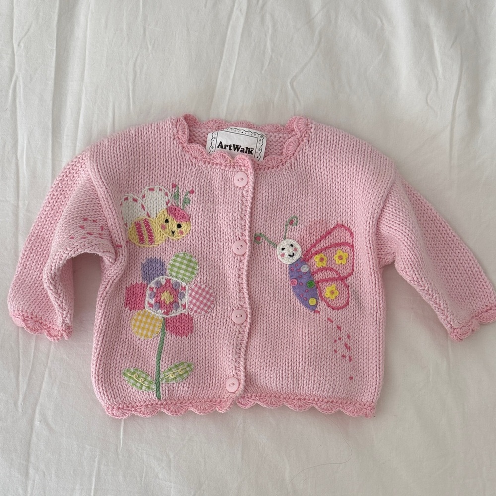 ArtWalk Embroidered Baby Cardigan